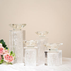 Vela transparente, candelabro acrílico para centros de mesa de boda, candelabro acrílico para velas - Product Image 6