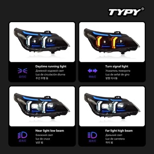 Pour BMW Série 5 E60 2003-2010 Blocs optiques à LED avec feux de jour bicolores et clignotants - Product Image 6