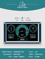 Vente en gros de panneau d'affichage de module LCD TFT tactile Nextion 7.0 "NX8048T070 HMI Ligent Smart USART UART Serial Kits Raspbe