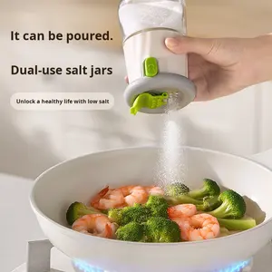 Pot d'assaisonnement de cuisine multifonctionnel Carré Contrôle du sel Bouteille de mesure Ménage Pot de sel MSG - Product Image 5