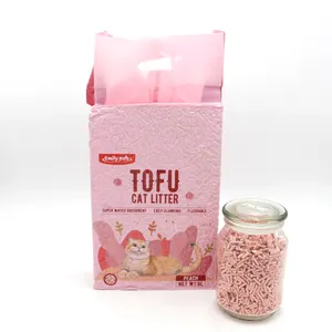 Emily Pets Cat Litter Suppliers Wholesale 6L Plant Degradable tofu Litter 5 Flavors Tofu Cat Litter