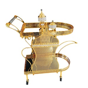 <span class=keywords><strong>รถ</strong></span>เข็นเสิร์ฟชาและอาหารสไตล์ตะวันออกกลางสุดหรูหราแบบเรโทร ขายดีข้ามพรมแดน จากโรงงานผู้ผลิตโดยตรง - Product Image 5