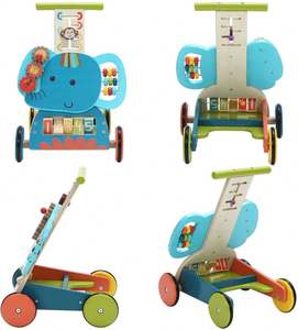 Marche-bébé en bois massif, meubles de chambre d'enfant, marche-bébé en bois massif - Product Image 3