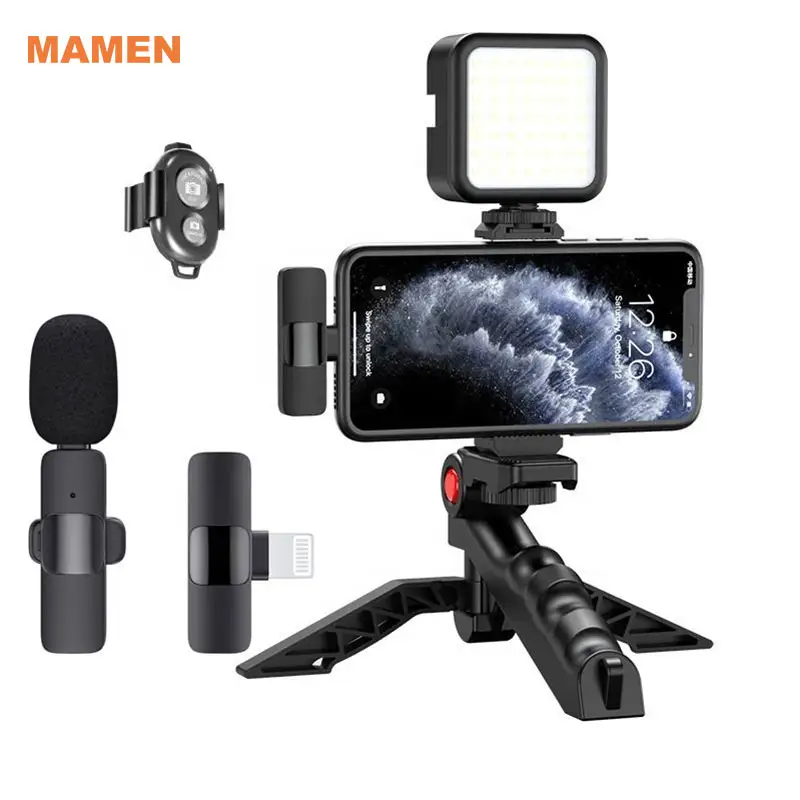 Profession elles Vlogging-Kit Drahtloses Aufnahme mikrofon für Smartphone-Video-Vlogging-Kit