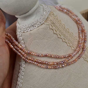 1254 2-3mm Small Colored Loose Pearls Natural Freshwater and Baroque Potatoespear - Product Image 5