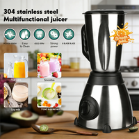 Nouveau hachoir électrique en acier inoxydable 304 de 2026, 500 W, 5 vitesses, bol de mélange de 1,5 L, utilisation en cuisine, viande, fruits, légumes