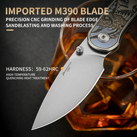 PioneerEDC M390 Titan-Griff Klappmesser mit Glatter Klinge Premium Taschenmesser mit Individuellem Logo Kleines Taktisches Messer Großhandel China