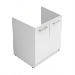 Mueble Bajo Fregadero Revine Blanco 61x50x81 Cm Con Ruedas, Almacenamiento Para Cocina - Product Image 3