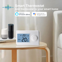 Tuya Smart Home Integración Diseño moderno Termostato LCD ajustable para calefacción por suelo radiante de agua para uso en apartamentos