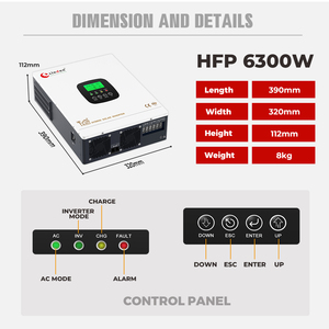 Invertisseur solaire hybride 2022 à <span class=keywords><strong>prix</strong></span> bas, 3 kVA, 5 kVA, 550 W, 7 kVA, 24 V/48 V, 2 k, 1440 W, 3,2 kVA, ensemble d'invertisseur solaire pour la maison - Product Image 2
