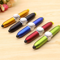 Promotion du fabricant : Stylo bille LED multifonctionnel créatif quatre-en-un avec aiguille volante pour la décompression et l'écriture.