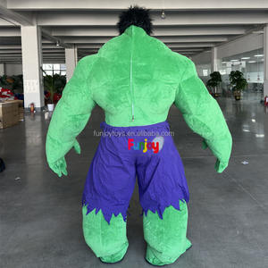 220cm enorme inflable <span class=keywords><strong>Hulk</strong></span> Green Man personaje de dibujos animados mascota disfraz fiesta publicidad ceremonia Props - Product Image 6