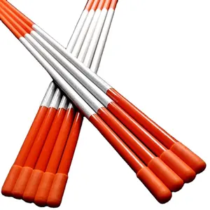 Durable Orange Color Reflective Fiberglass Snow Stake/ Plow Stake/ Driveway Marker With 1/4" Diameter