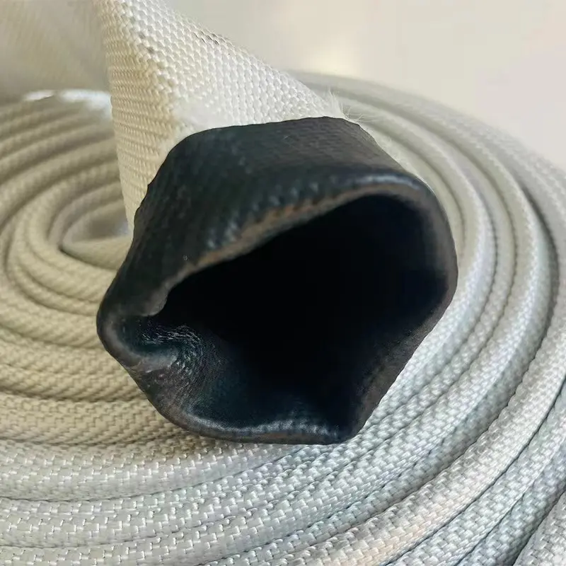3inch fabric fire hose canvas hose pipe for agricultural irrigation synthetic rubber canvas fire hose price