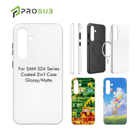 Coque de téléphone personnalisée pour Samsung S24 ultra, impression par sublimation, aimant 3D 2 en 1, vente en gros Prosub