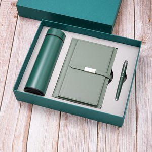 <span class=keywords><strong>Promo</strong></span> Grosir Bisnis Set Diary Mewah A5 dengan Botol, Set Hadiah Notebook Kulit PU A5 Hitam yang Dapat Disesuaikan dengan Pulpen dan Cangkir Termos - Product Image 5