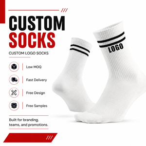 Fabricant de chaussettes, chaussettes de sport personnalisées pour hommes, chaussettes athlétiques en coton, chaussettes unisexes, chaussettes à logo personnalisé, design personnalisé pour hommes - Product Image 1
