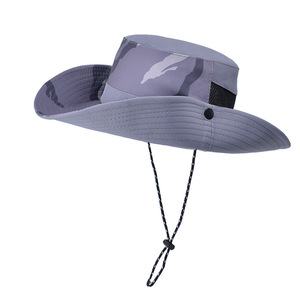 Cappello da sole estivo da pesca per l'escursionismo e il campeggio pieghevole cappello a tesa larga - Product Image 5