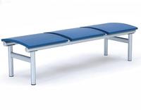 Banc d'attente moderne de haute qualité en aluminium pour aéroport, hôpital, salle d'attente, salon, 3 places, chaise en cuir PU