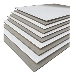 Caja plegable Tablero dúplex Cubierta de libro gris Tablero dúplex Parte posterior blanca 300gsm - Product Image 1