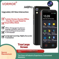Interprète intelligent IA A40pro en stock – Traduction simultanée audiovisuelle IA pour grands modèles, prend en charge la traduction hors ligne en temps réel