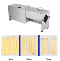Chips de patates douces faisant la machine frites machine de découpe avec 3 tailles différentes lames de coupe