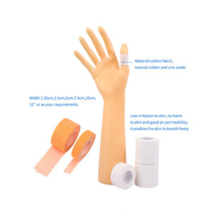 Hot Selling Hospital Medical Protection Sports Fixed Bandage Tooth <b>Edge</b> Cotton <b>Plastic</b> <b>Edge</b> Zinc Oxide Tape - Product Image 1
