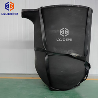Creuset en carbure de silicium de haute qualité 100kg 500kg 1ton grands pots de creuset en Graphite pour fondre le métal