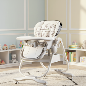 Multi-function Baby Products High Chair Baby Feeding Adjustable Dining Chair Baby High Chair with Feeding Tray for <strong>Newborns</strong> - Product Image 1