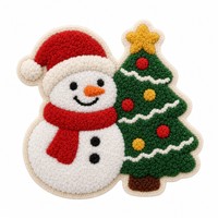 Patch en chenille personnalisé brodé pour Noël, thermocollant, style universitaire, pour veste et chapeau, OEM; Patch brodé de Noël
