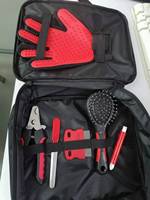 Vente en gros 8 en 1 coupe-ongles professionnel complet pour animaux de compagnie gant peigne poils longs chien démêlage lisseur brosse Kit de toilettage
