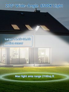 Solar Charging Portable Integrated IP65 Waterproof ABS High Brightness Radar Induction LED Solar Street Light LiFePO4 <b>Battery</b> - Product Image 3