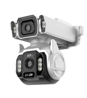 Cámara de Video Inalámbrica WiFi de Doble Lente para Interiores y Exteriores, Seguimiento Automático, Seguridad, Cámara PTZ H.265