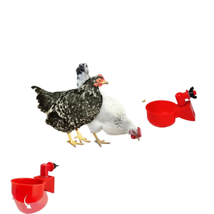 Bebedero Automático para Pollos, Tazón de Agua de Plástico para Pollos, Bebedero Tipo Taza para Pollos, Abreuvoirs Poulet - Product Image 1