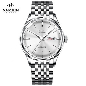 Reloj Mecánico para Hombre con Logotipo Personalizado, 42MM, Clásico, Simple, con Calendario Semanal, NH36, de Lujo, Automático, de Acero Inoxidable - Product Image 1