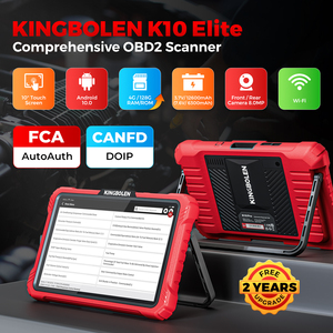 EU kho kingbolen K10 Elite hai chiều kiểm tra OBD2 máy quét đầy đủ hệ thống 10 "Màn hình mã đọc Topo đồ thị - Product Image 5