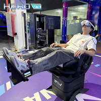 Plataforma de Movimiento Extremo HEROVR, Atracción de Realidad Virtual 360° para Parques de Aventuras Interiores/Exteriores, Construcción de Acero