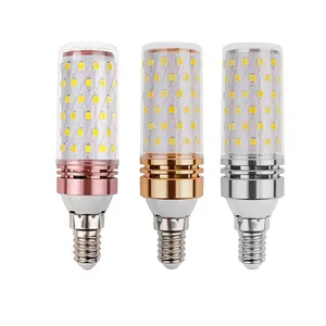 Toptan yüksek kalite 12W 16W E27/E14/B22 LED alüminyum çift renk 3 renk LED mısır ampul