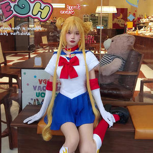 Costume de combattante magique Sailor Moon pour filles avec short, en polyester, pour Halloween et jeux de rôle pour enfants - Product Image 5