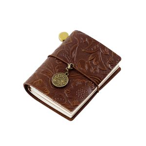 Mini Pocket <b>Diary</b> Planner Notebooks College Wholesale Custom Leather Journal Pu A5 High Quality Woodfree Paper 100 Sheets Spiral - Product Image 2
