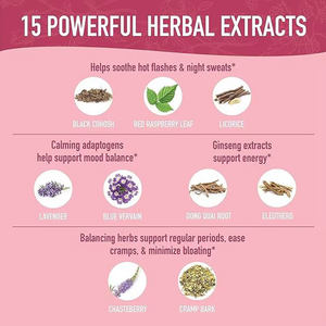 OEM Private Label PMS <b>Menopause</b> Liquid Extract Drops Women's Menstrual Pain Relief Female Hormone Balance Supplement - Product Image 3