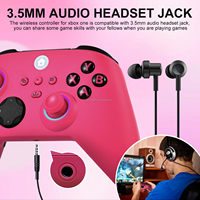 Control Inalámbrico LR de 2.4GHz con Joystick, Giroscopio de Seis Ejes, Motor de Vibración, Botón Turbo, Conector para Auriculares, Molde Privado para One