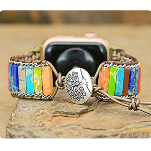 <span class=keywords><strong>Correa</strong></span> de pulsera para <span class=keywords><strong>Apple</strong></span> <span class=keywords><strong>Watch</strong></span> para mujer, 38mm, 41mm, 42mm, 45mm, joyería Bohemia, <span class=keywords><strong>correa</strong></span> de reloj de <span class=keywords><strong>piedra</strong></span> Natural - Product Image 4