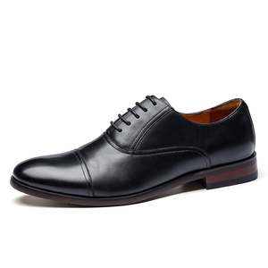 Nouvelle collection printemps, chaussures en cuir formelles pour hommes, chaussures en cuir véritable, chaussures de ville, chaussures Oxford à trois œillets - Product Image 2
