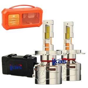IKAS Usine Haute Puissance 400W 66000LM Led Phare Ampoule Haut Bas Faisceau H4 Led Phare 6500K H1 H11 9005 9006 9012 Led H4 Ampoules - Product Image 1