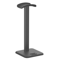 Support pour casque en alliage d'aluminium, support de casque, rangement de bureau pour dortoir, support pour écouteurs et microphone, gaming