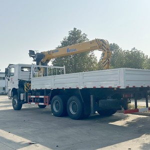 Prix d'usine Shacman 6X4 12 tonnes Grue à flèche droite montée sur camion, Grue mobile hydraulique de levage, Camion de transport de marchandises à vendre - Product Image 6