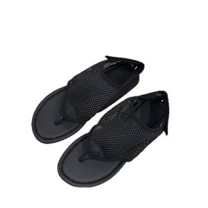 Sandalias Planas de Verano con Malla y Punta Descubierta, Versión Piel de Oveja, para Mujer, Elegantes y Versátiles, Blancas, Estilo Slip-On - Product Image 5