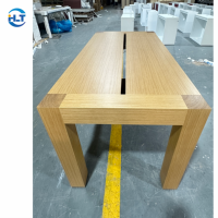 Comptoir d'Exposition Mobile en Bois Personnalisé pour Magasins d'Électronique : Table d'Expérience Écologique et Recyclable pour Téléphones Portables