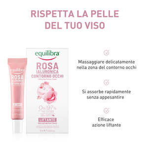 Equilibra Face, Hyaluronic Rose Lifting Eye Contour, อิงจากสารสกัดจากดอกกุหลาบดามาสก์, กรดไฮยาลูโรนิก - Product Image 6